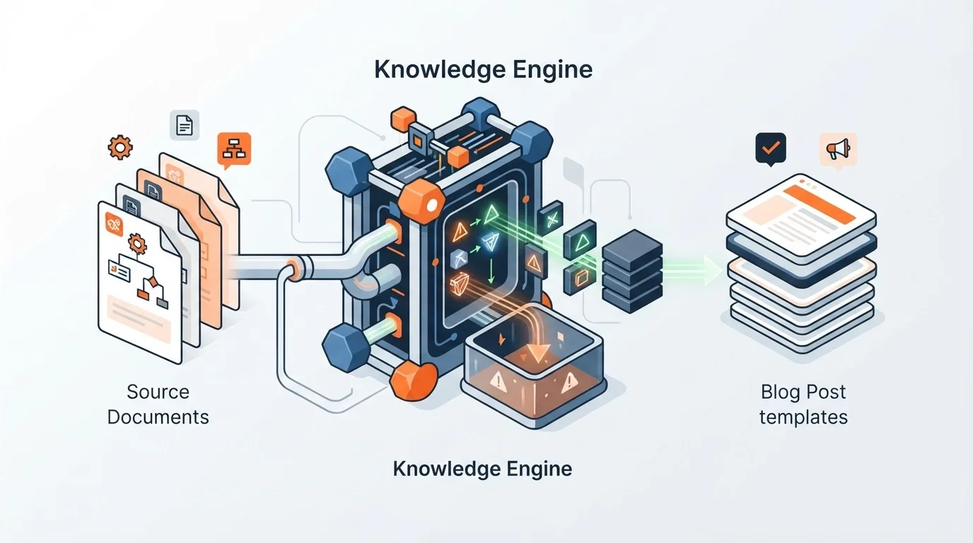 Diagram of SaaS Knowledge Engine for content compliance