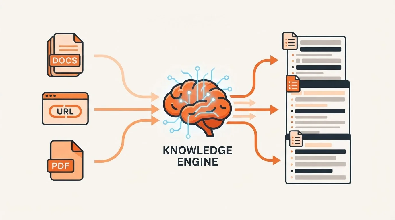 Knowledge Engine visualization for autonomous blogging