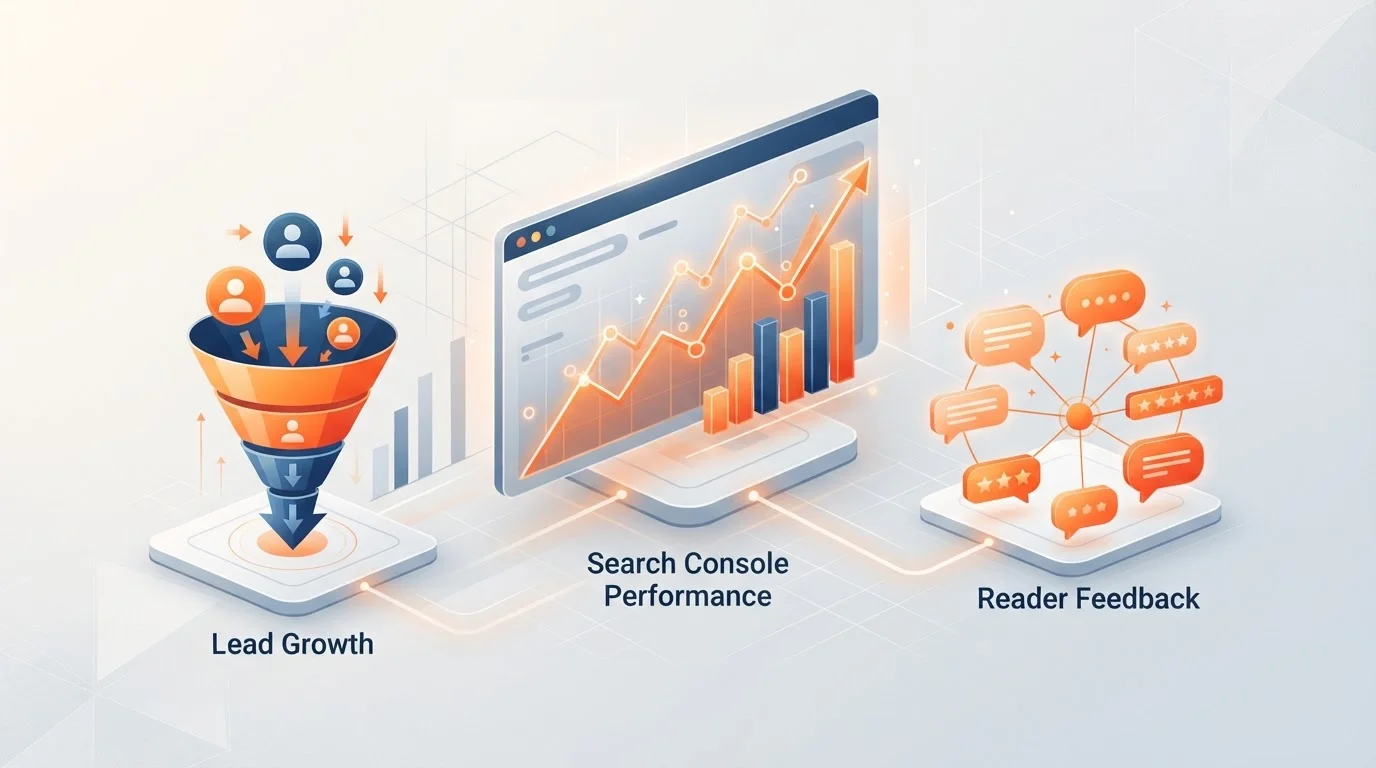 Dashboard showing SaaS marketing analytics and lead growth