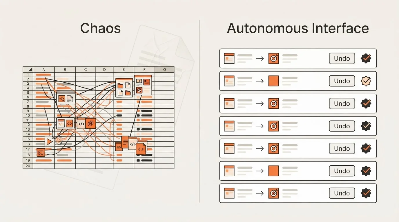 Comparison of manual versus autonomous internal linking workflows.