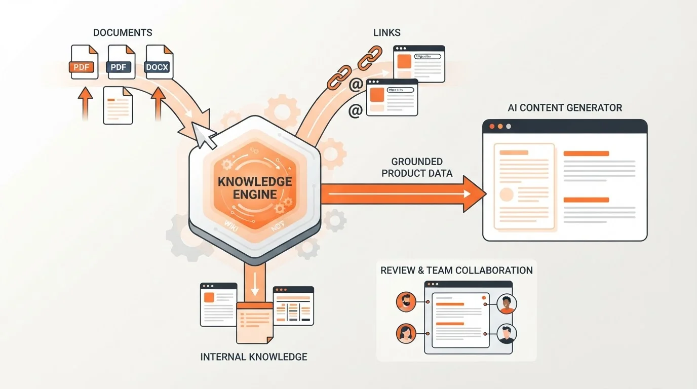 Blogged Knowledge Engine interface for autonomous content training