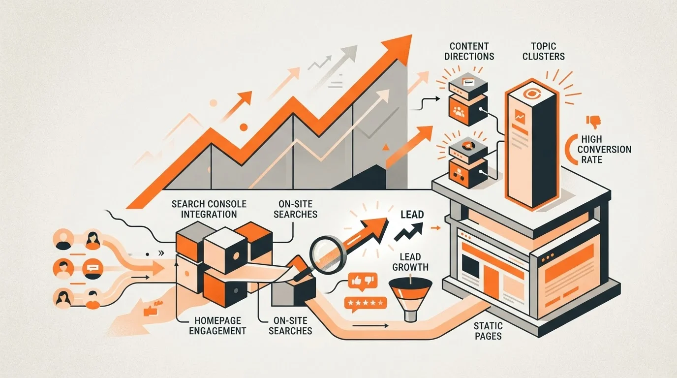 SaaS SEO and lead growth analytics dashboard
